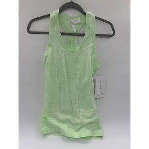 Athleta Momentum Tank Womens XS Light Green Seamless Racerback Top 530501